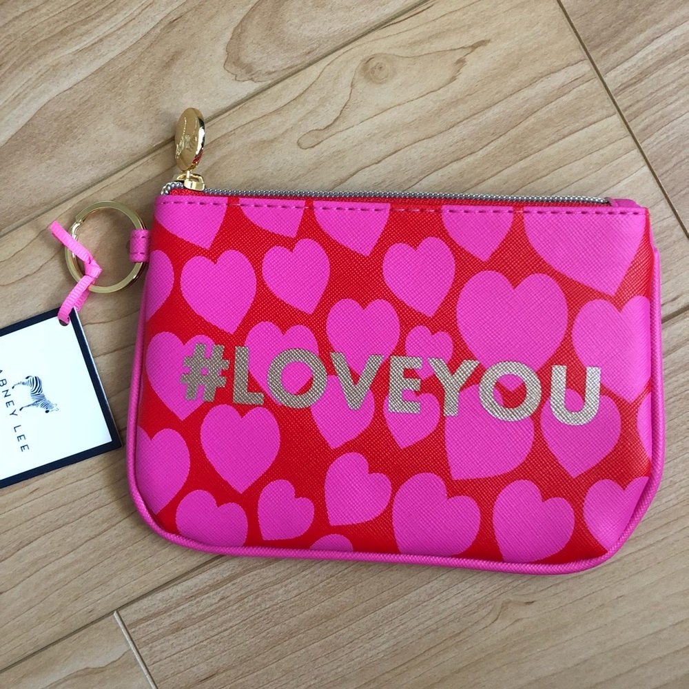 #LOVEYOU key ring pouch love valentine heart 💕💕